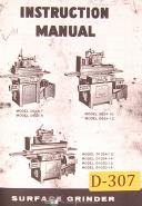 Doall D-824, 624 618 1024 1030, Surface Grinder, Instruction Manual Year (1967)